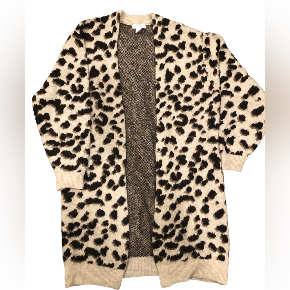 H&M Animal Print Cardigan